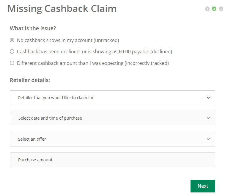 TopCashback Untracked Missing Cashback Claim
