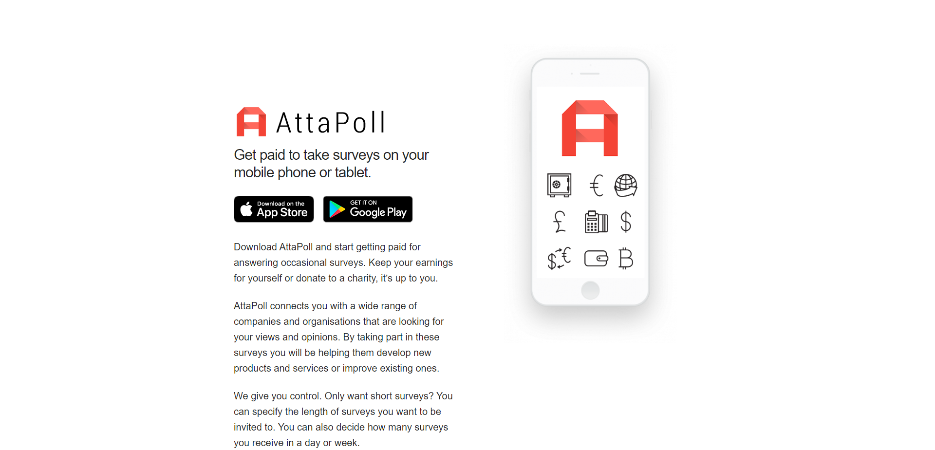 Referral Landing Page for Attapoll