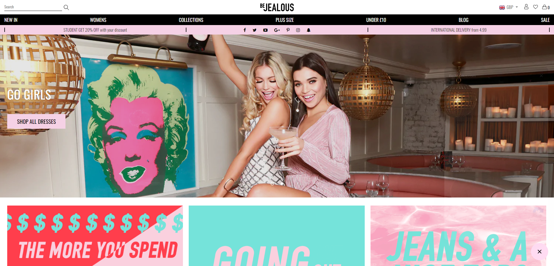 Landing Page for BeJealous