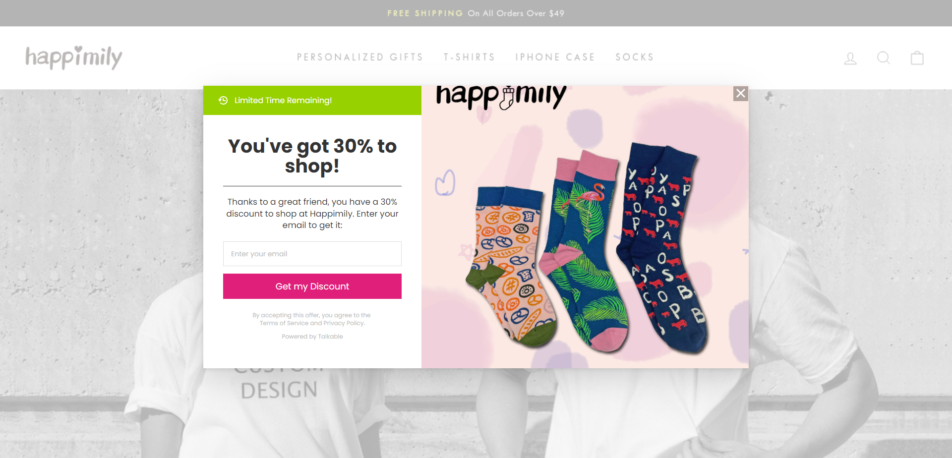 Landing Page for Happimily