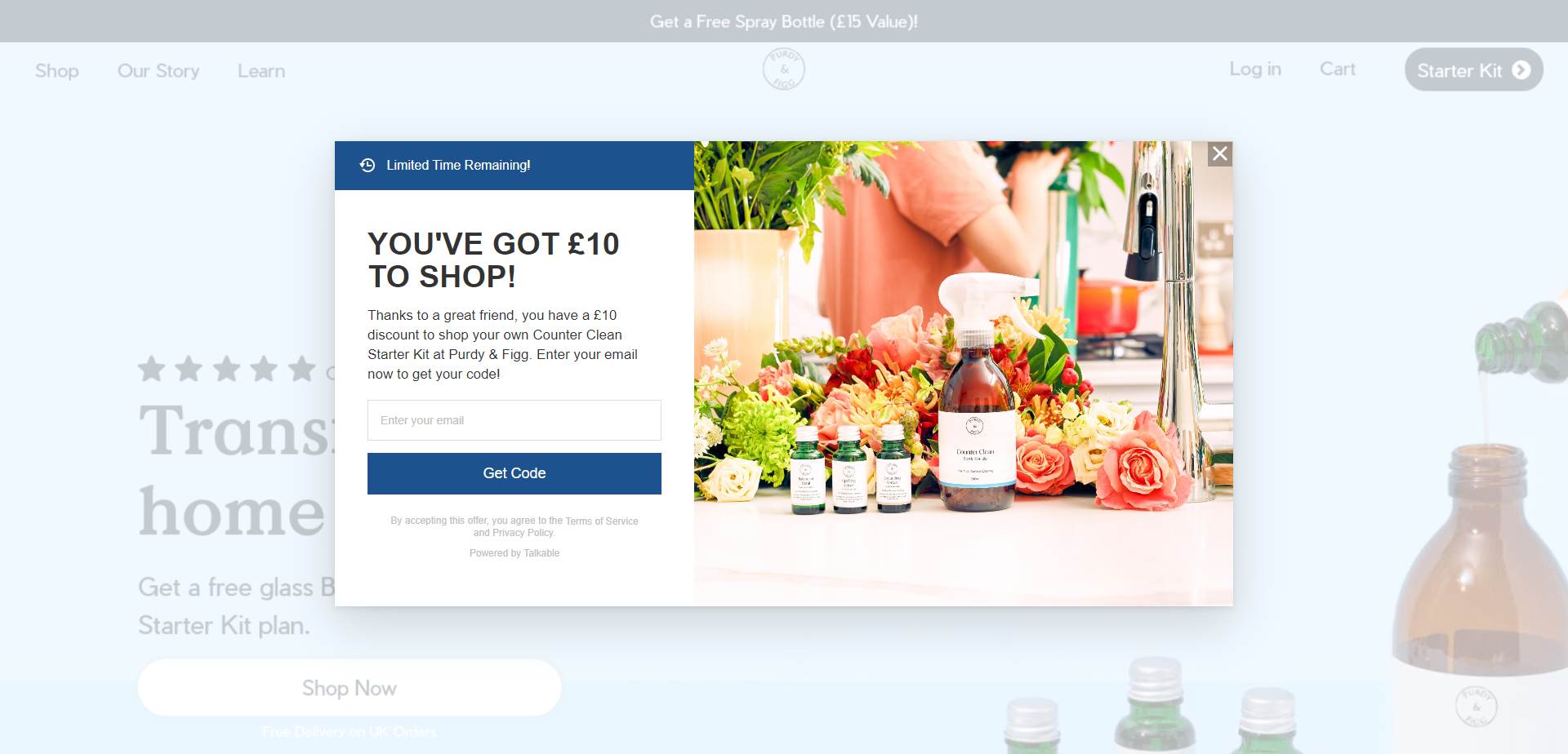 Referral Landing Page for Purdy And Fig