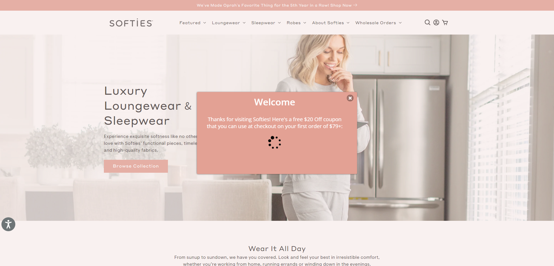 Landing Page for Softies