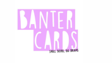 Landing Page for Banter Cards